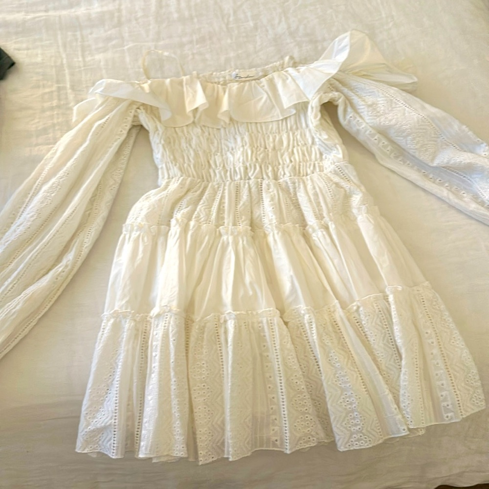 White dress. Only wore twice